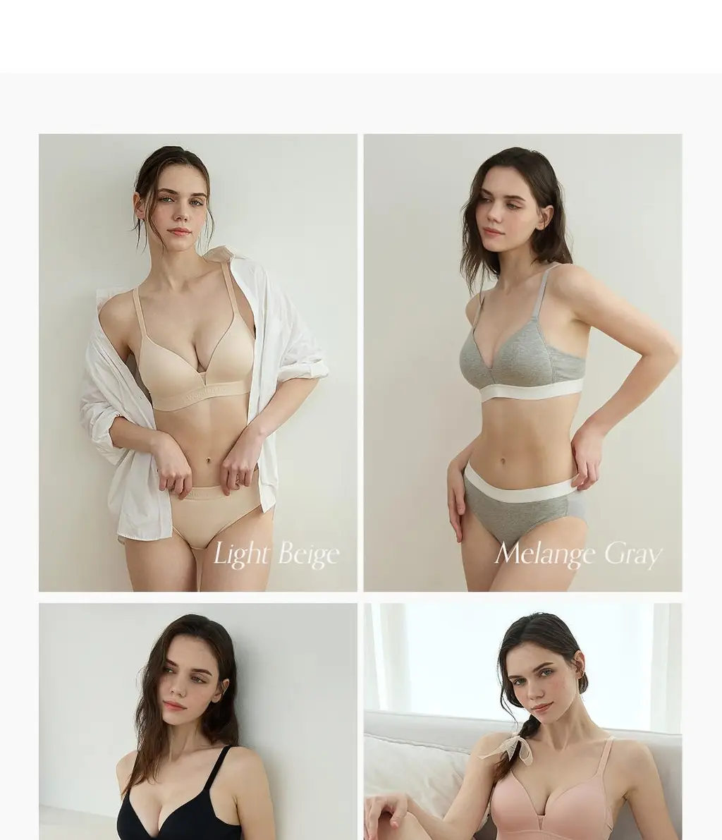 [Wonderbra] 볼륨 스포츠 아웃밴드 노와이어 브라팬티 2종세트 핑크 WBW5N31_T 상세페이지 6